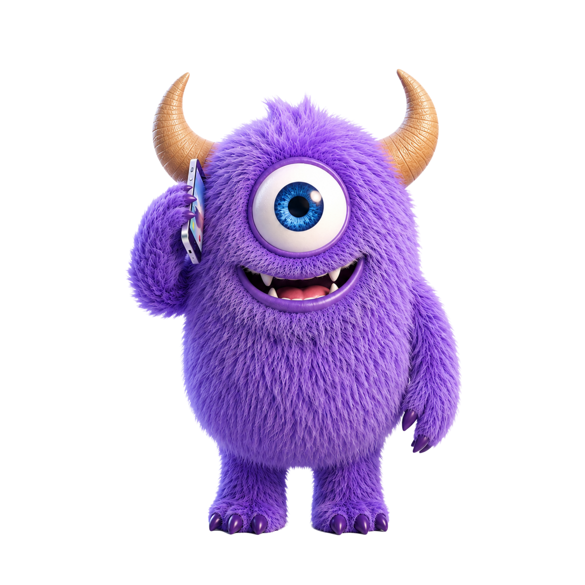 El monstruito de Renta un Amigo listo para ayudarte desde la app